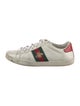 Gucci Web Accent Leather Sneakers