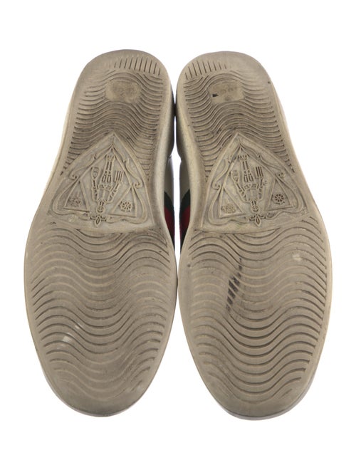 Gucci Web Accent Leather Sneakers