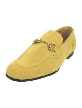 Gucci Horsebit Accent Leather Loafers