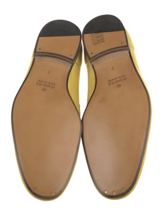 Gucci Horsebit Accent Leather Loafers