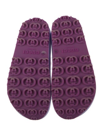 Gucci Interlocking G Logo Rubber Slides