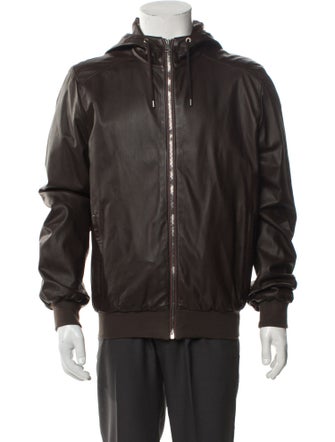 Gucci Hysteria Accent Leather Windbreaker