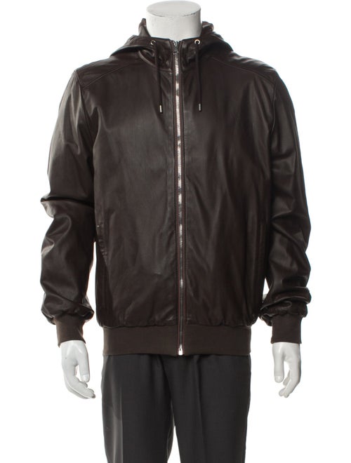 Gucci Hysteria Accent Leather Windbreaker
