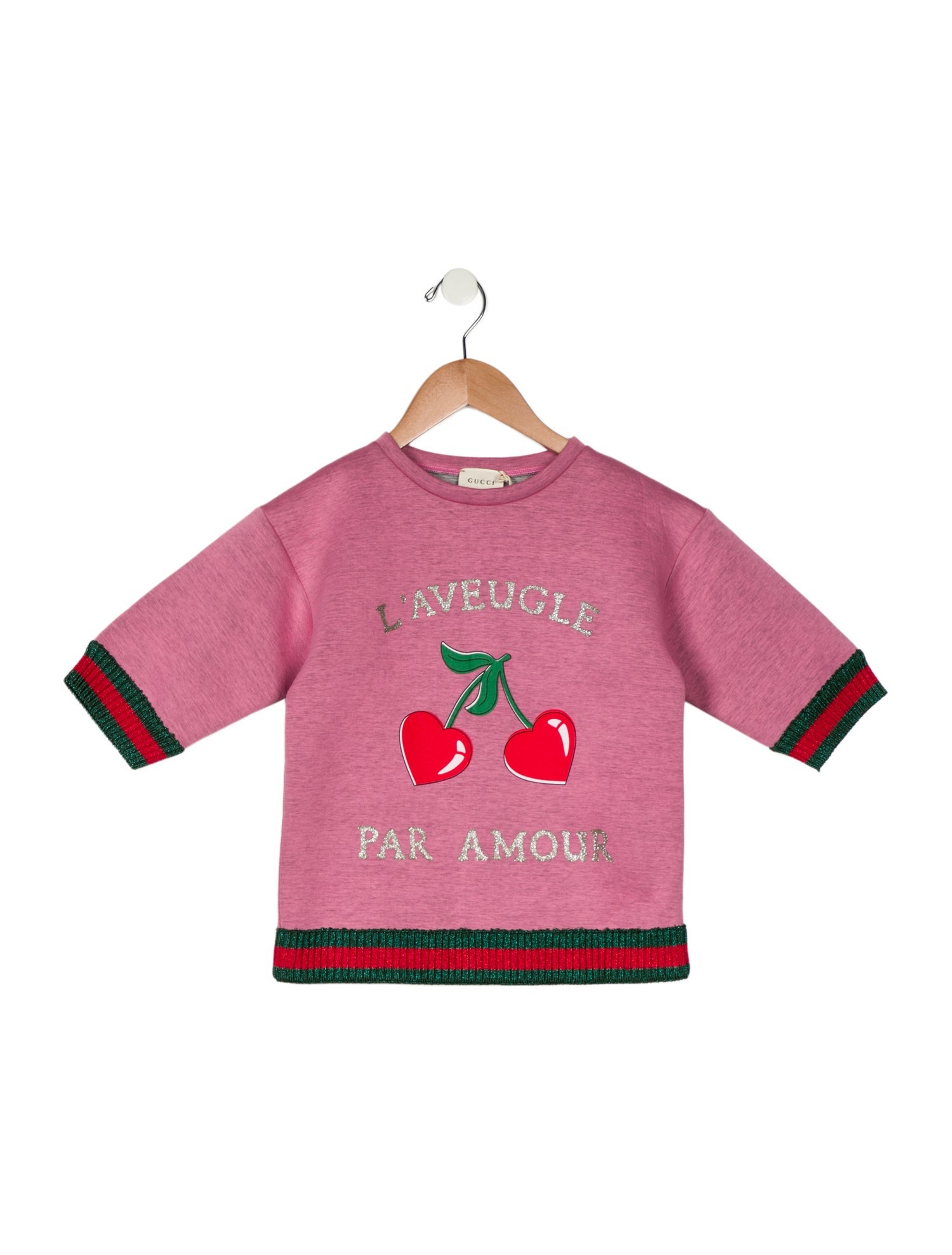 Gucci Girls' Pink Graphic Sweatshirt w/ Tags