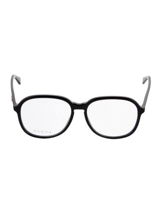 Gucci Web Accent Oversize Eyeglasses