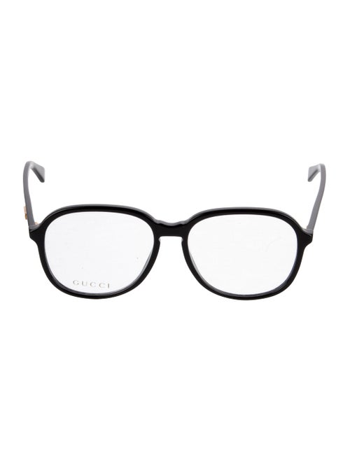 Gucci Web Accent Oversize Eyeglasses