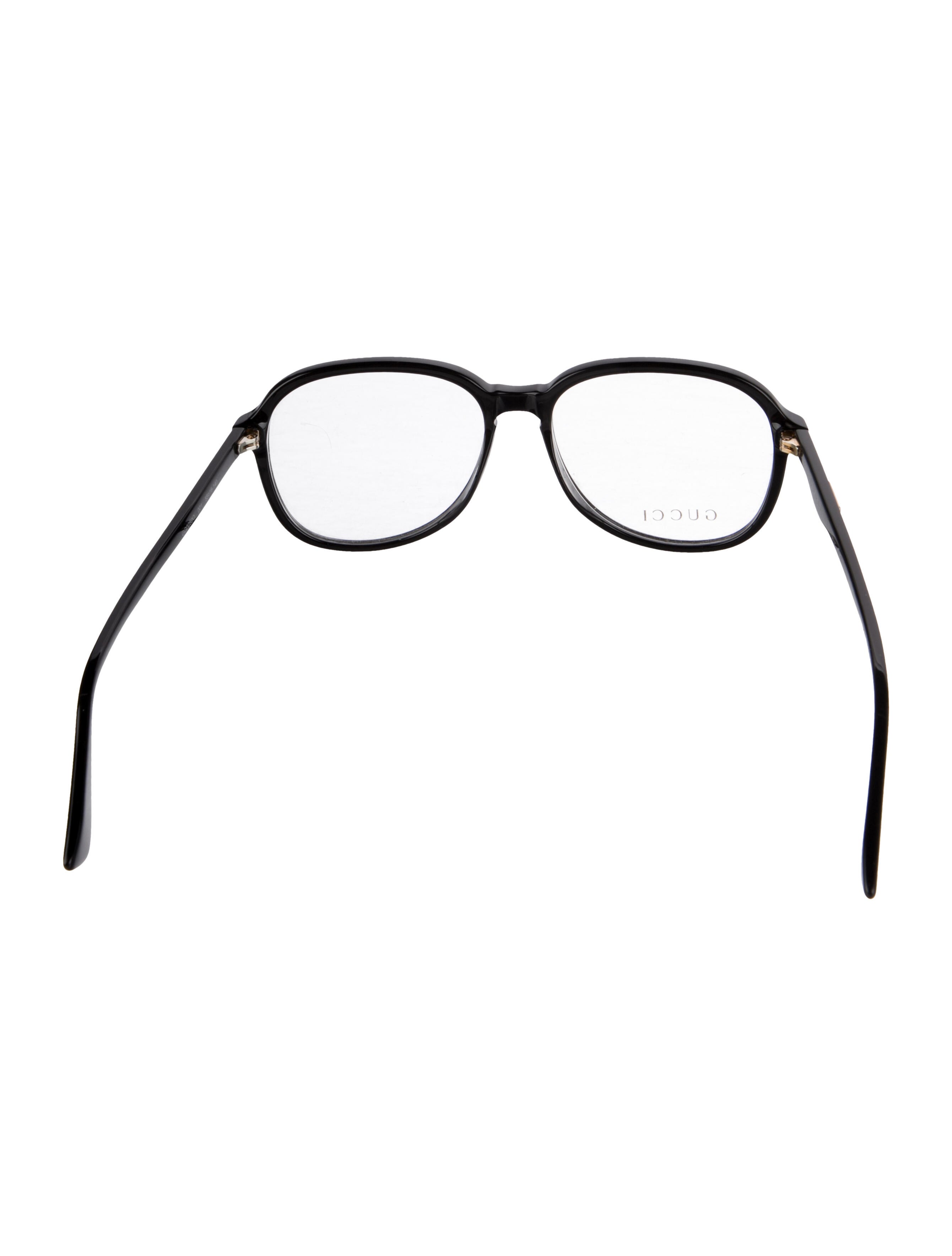 Gucci Web Accent Oversize Eyeglasses