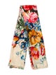 Gucci Wool Floral Print Scarf