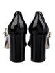 Gucci Faux Pearl Accents Patent Leather Pumps
