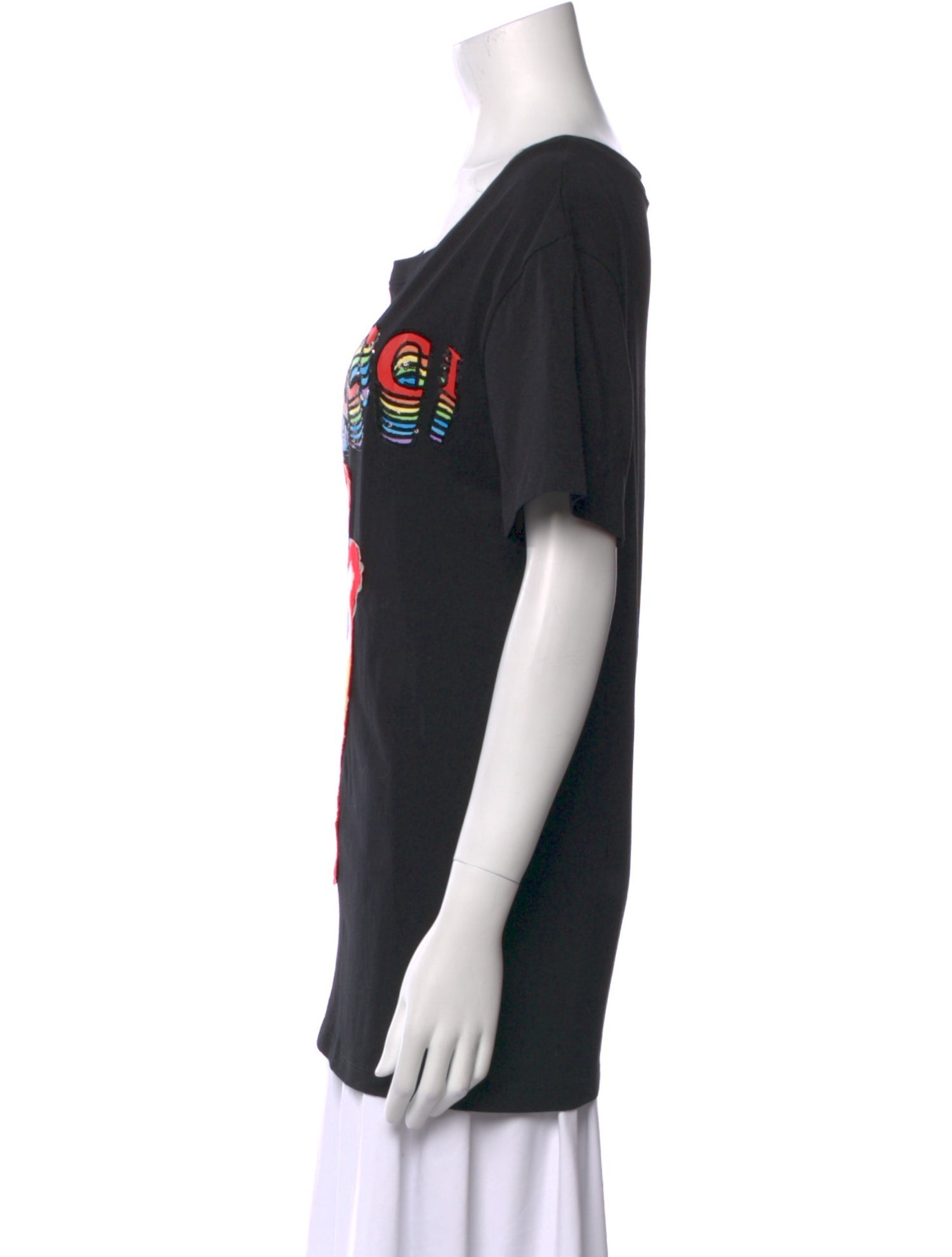 Gucci Graphic Print Crew Neck T-Shirt