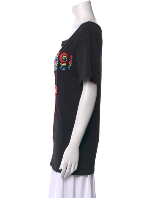 Gucci Graphic Print Crew Neck T-Shirt