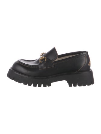 Gucci Horsebit Accent Leather Loafers