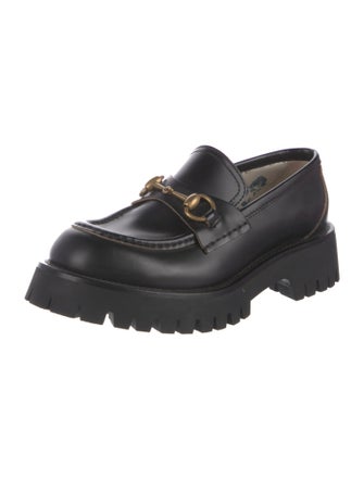 Gucci Horsebit Accent Leather Loafers