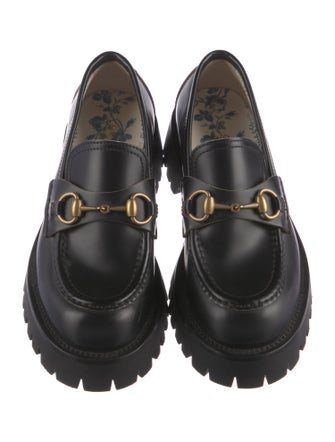 Gucci Horsebit Accent Leather Loafers