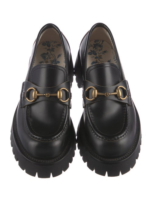 Gucci Horsebit Accent Leather Loafers