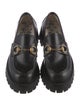 Gucci Horsebit Accent Leather Loafers