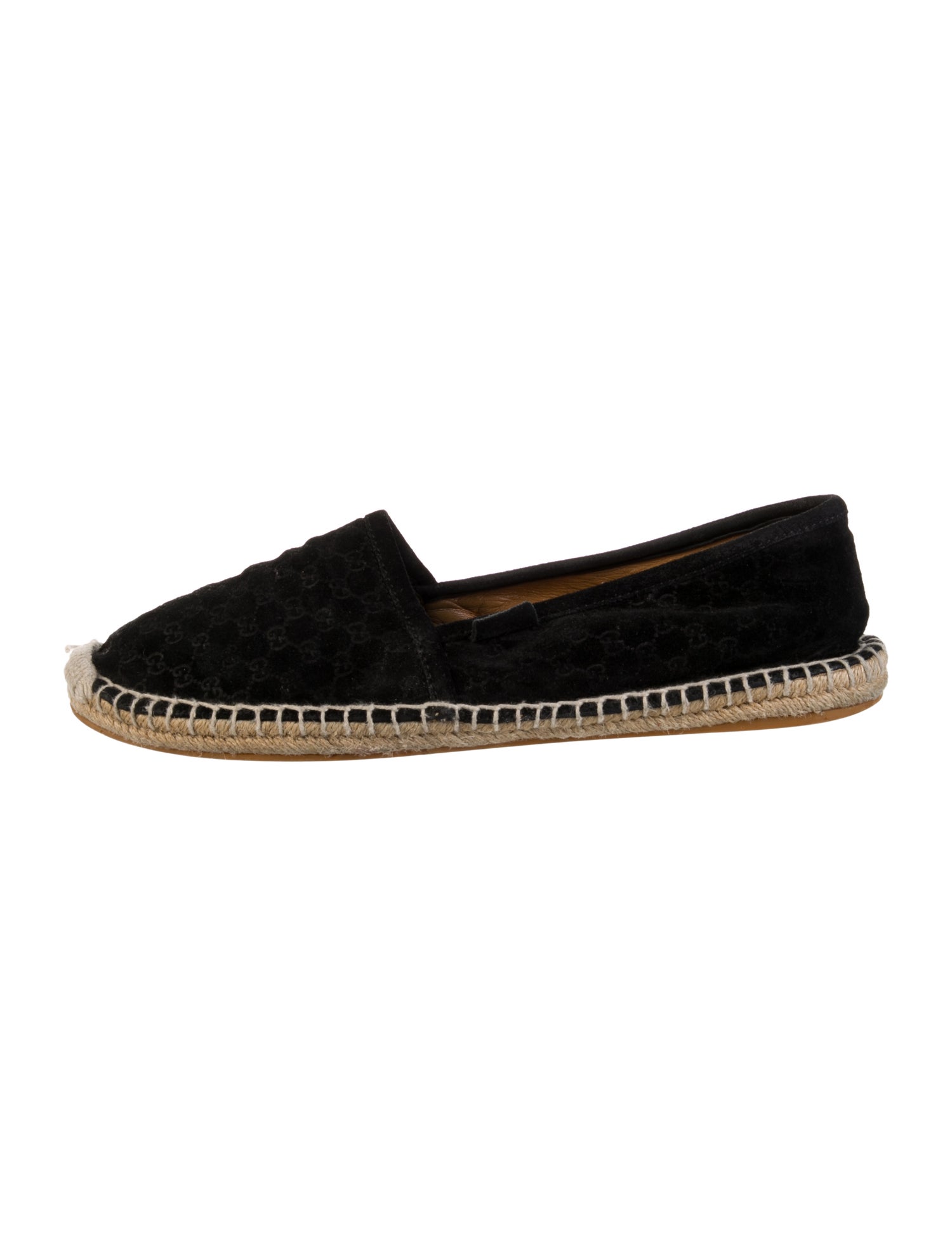 Gucci Microguccissima Pattern Suede Espadrilles