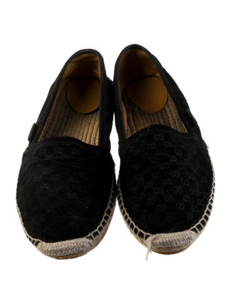 Gucci Microguccissima Pattern Suede Espadrilles