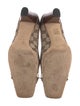 Gucci Hasler Horsebit Accent Canvas Pumps