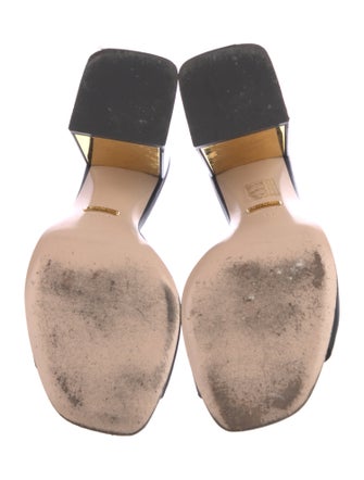 Gucci Horsebit Accent Leather Slides