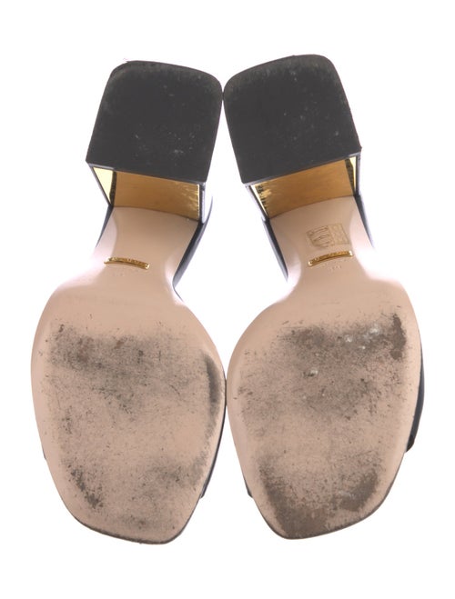 Gucci Horsebit Accent Leather Slides