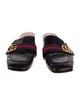 Gucci Double G Logo Leather Mules