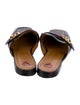 Gucci Double G Logo Leather Mules