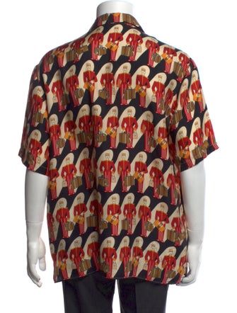 Gucci Web Accent Silk Shirt