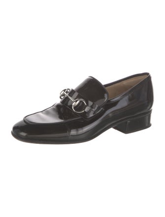 Gucci Horsebit Accent Patent Leather Loafers