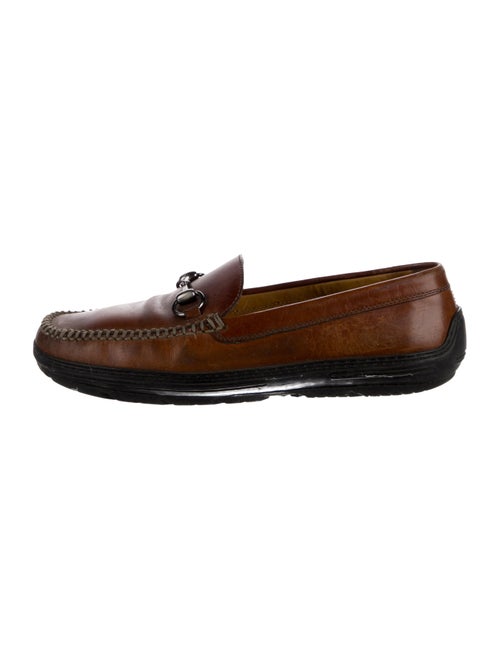 Gucci Horsebit Accent Leather Loafers