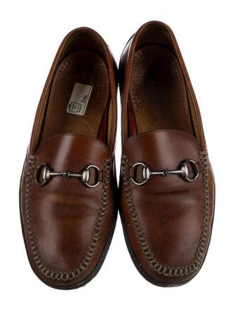 Gucci Horsebit Accent Leather Loafers