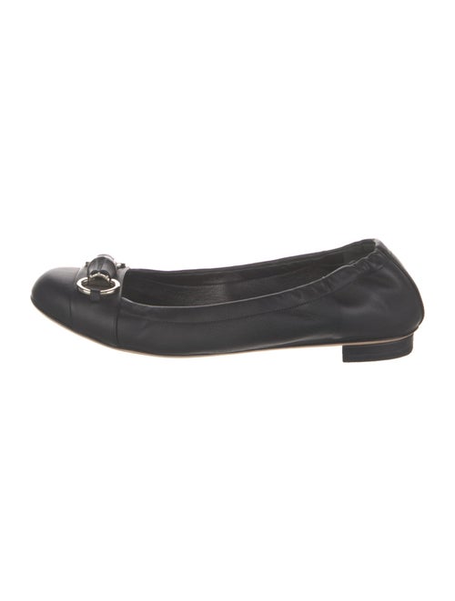 Gucci Horsebit Accent Leather Ballet Flats