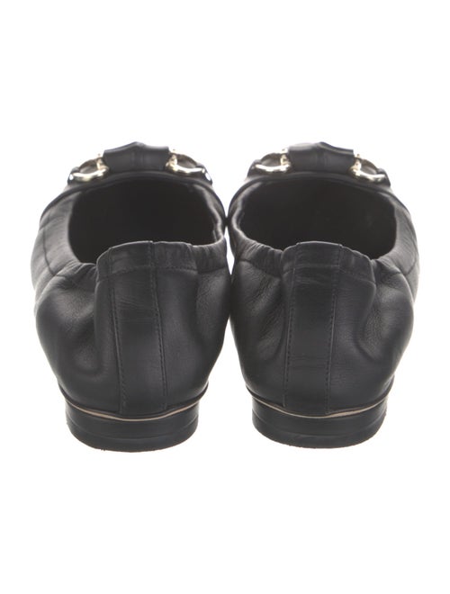 Gucci Horsebit Accent Leather Ballet Flats