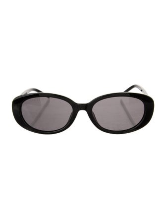 Gucci Double G Logo Round Sunglasses
