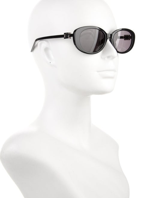 Gucci Double G Logo Round Sunglasses