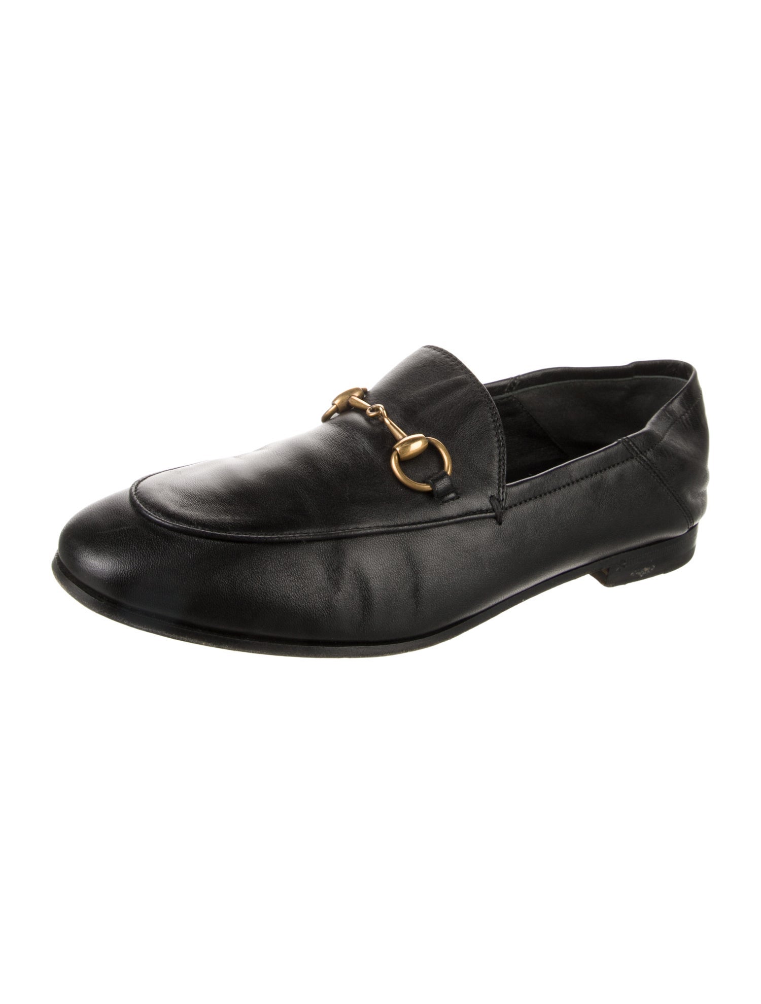 Gucci Horsebit Accent Leather Dress Loafers