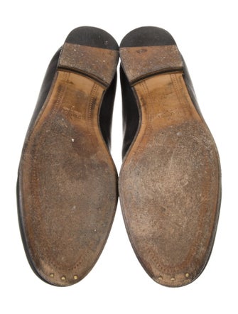Gucci Horsebit Accent Leather Dress Loafers