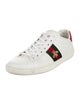 Gucci Web Accent Leather Sneakers