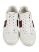 Gucci Web Accent Leather Sneakers