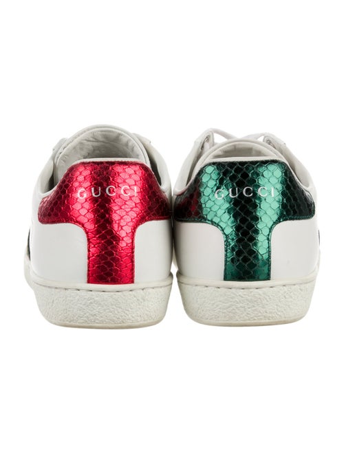 Gucci Web Accent Leather Sneakers