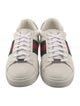 Gucci Web Accent Leather Sneakers