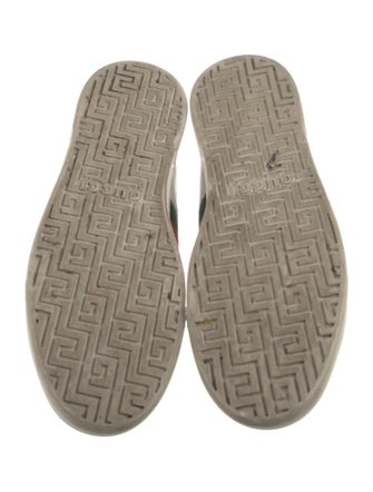 Gucci Web Accent Leather Sneakers