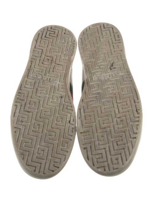 Gucci Web Accent Leather Sneakers