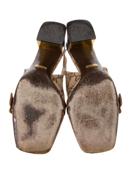 Gucci GG Canvas Canvas Slingback Pumps