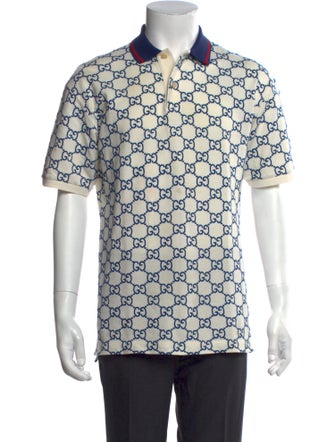 Gucci GG Logo Crew Neck Polo Shirt