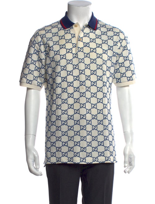 Gucci GG Logo Crew Neck Polo Shirt