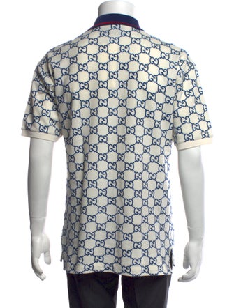 Gucci GG Logo Crew Neck Polo Shirt
