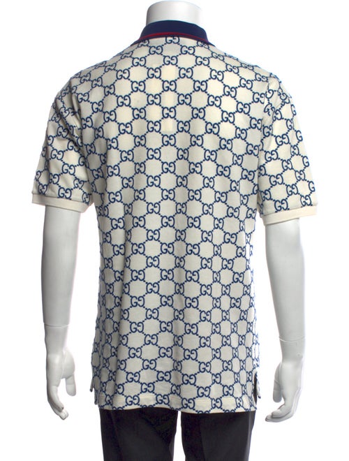 Gucci GG Logo Crew Neck Polo Shirt