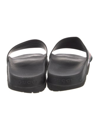 Gucci Web Accent Rubber Slides