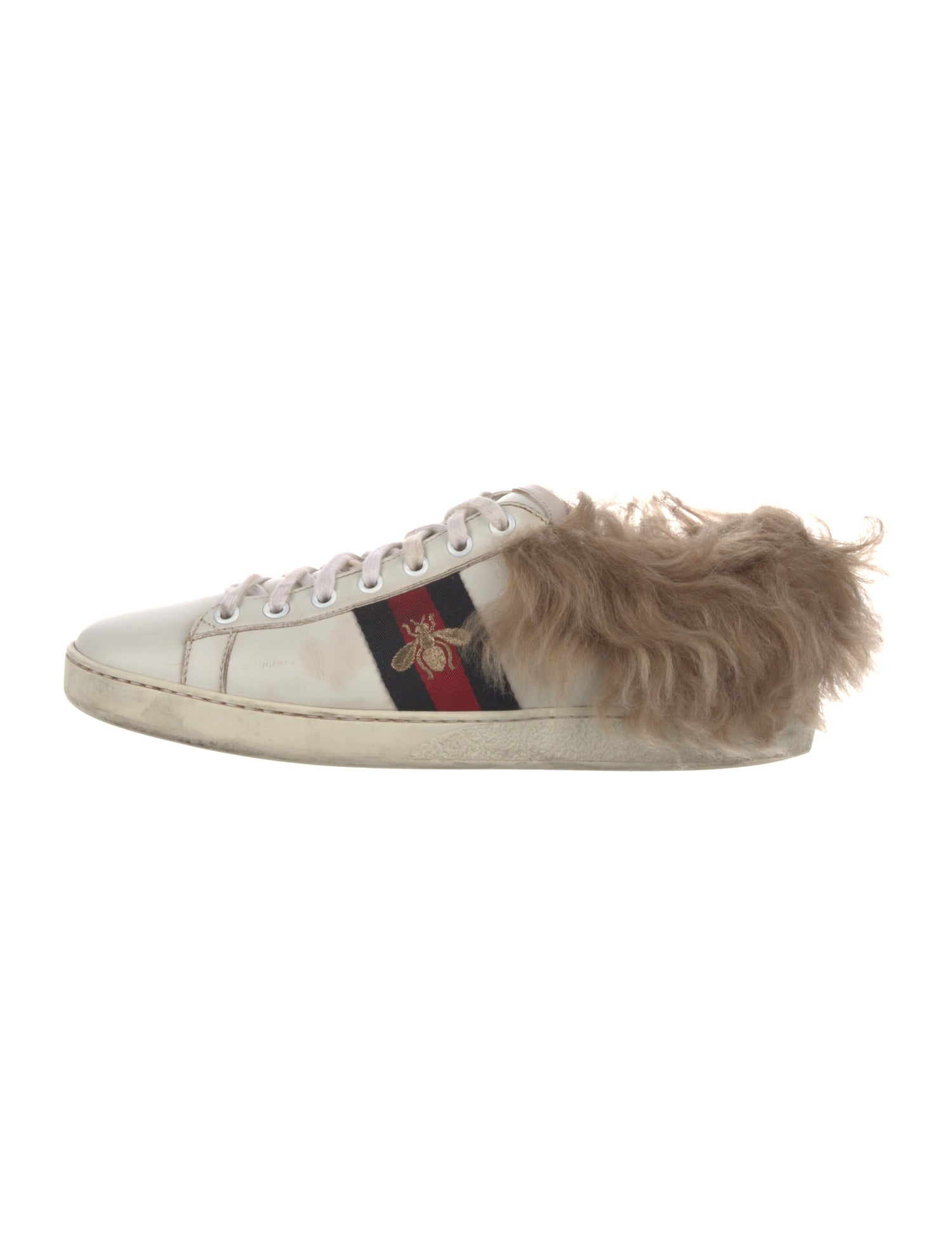 Gucci Sylvie Web Accent Leather Sneakers